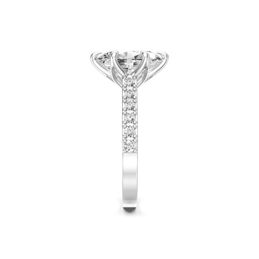 Oval Cut Lab-Grown Diamond Engagement Ring