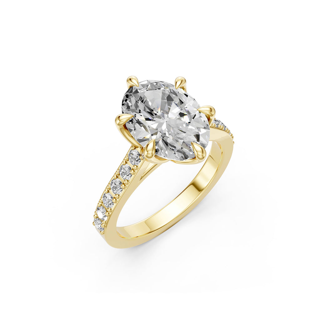 Oval Cut Lab-Grown Diamond Engagement Ring