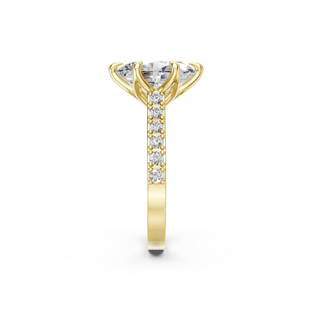Oval Cut Lab-Grown Diamond Engagement Ring