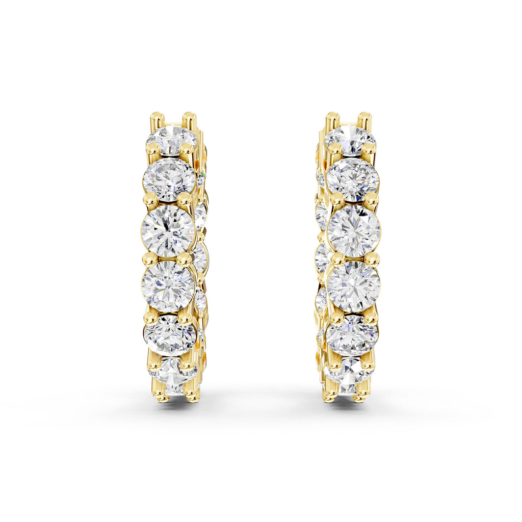 Inside-Out Diamond Hoop Earrings