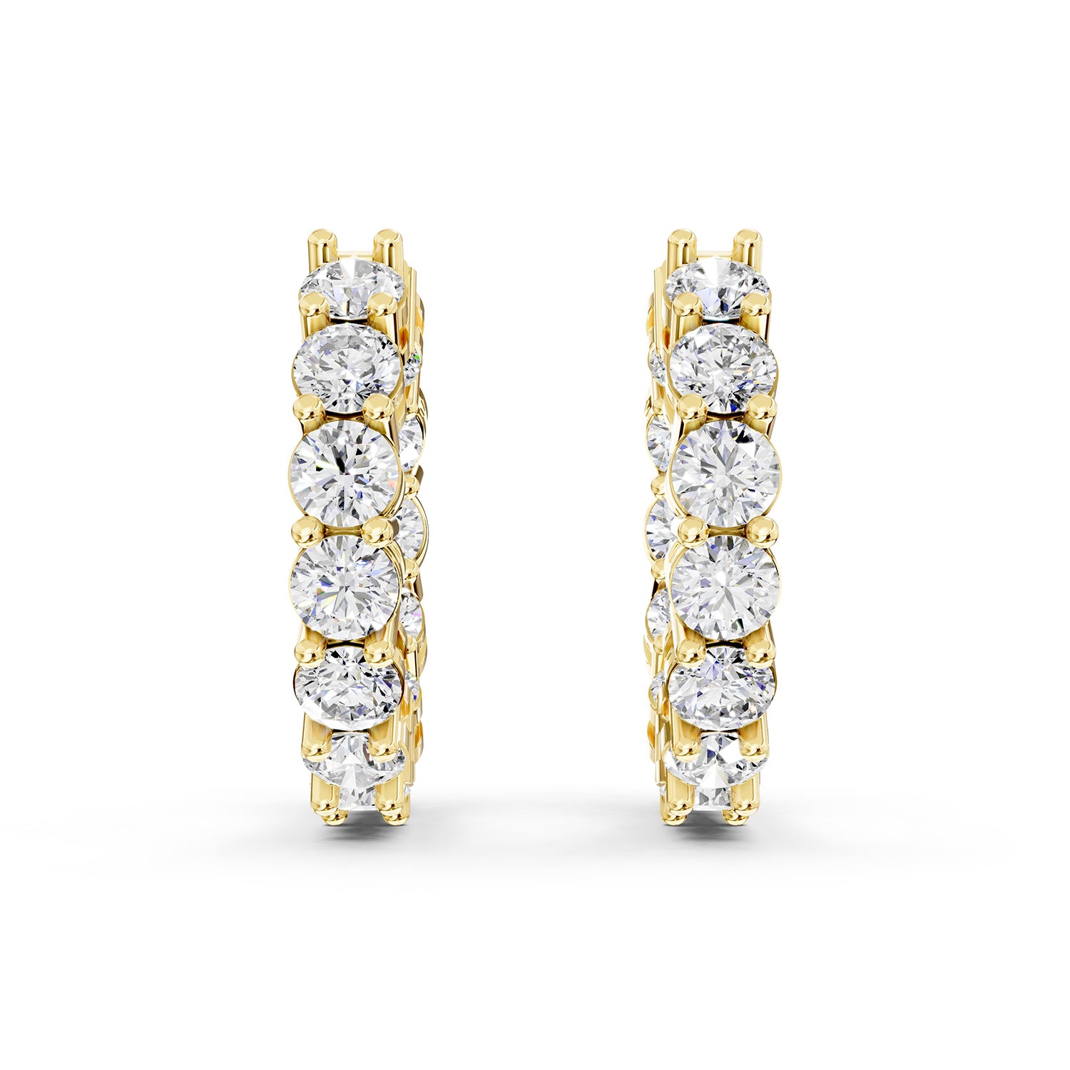 Inside-Out Diamond Hoop Earrings