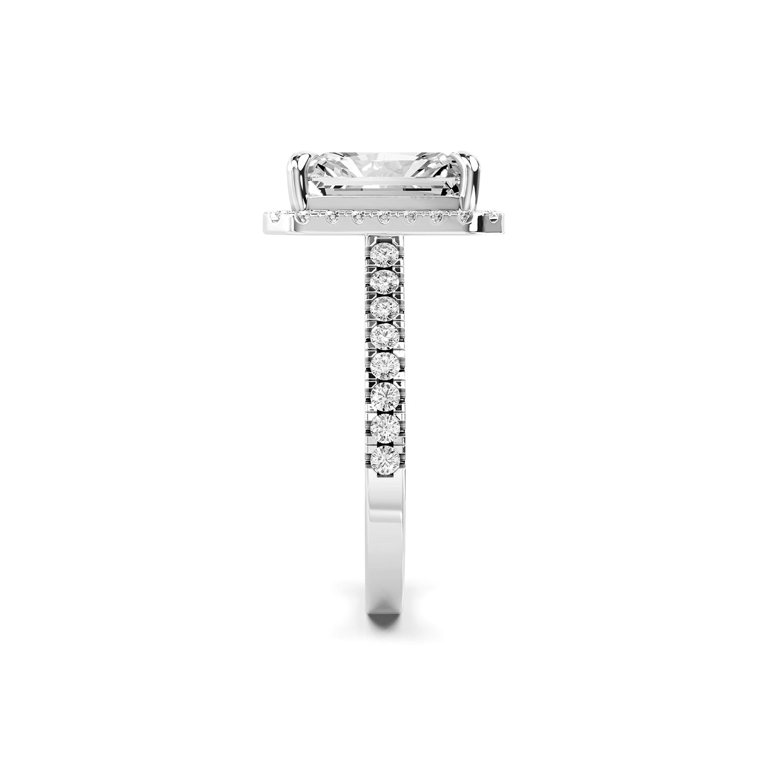 Radiant Cut Lab-Grown Diamond Halo Ring