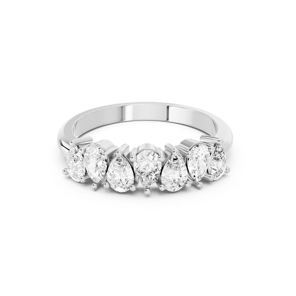 Pear Cut Lab-Grown Diamond Band Ring