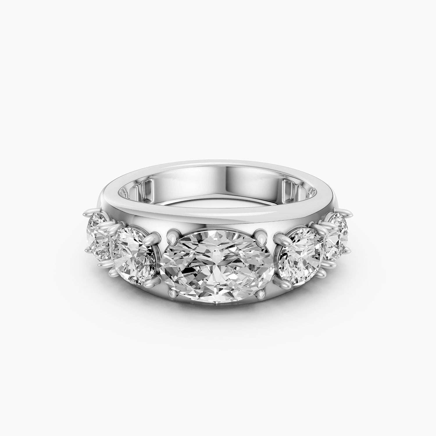 OVAL Cut Multi-Stone Lab-Grown Diamond Ring