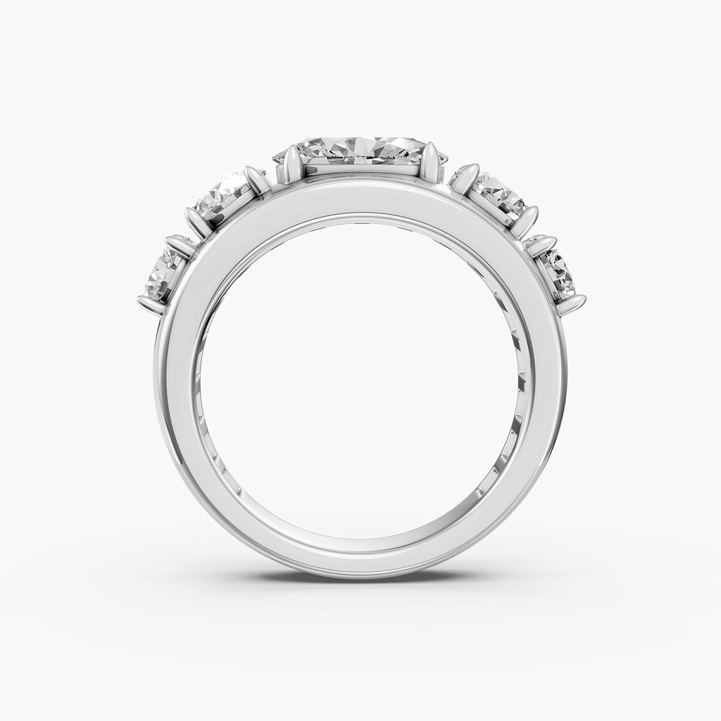 OVAL Cut Multi-Stone Lab-Grown Diamond Ring
