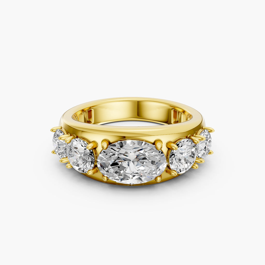OVAL Cut Multi-Stone Lab-Grown Diamond Ring