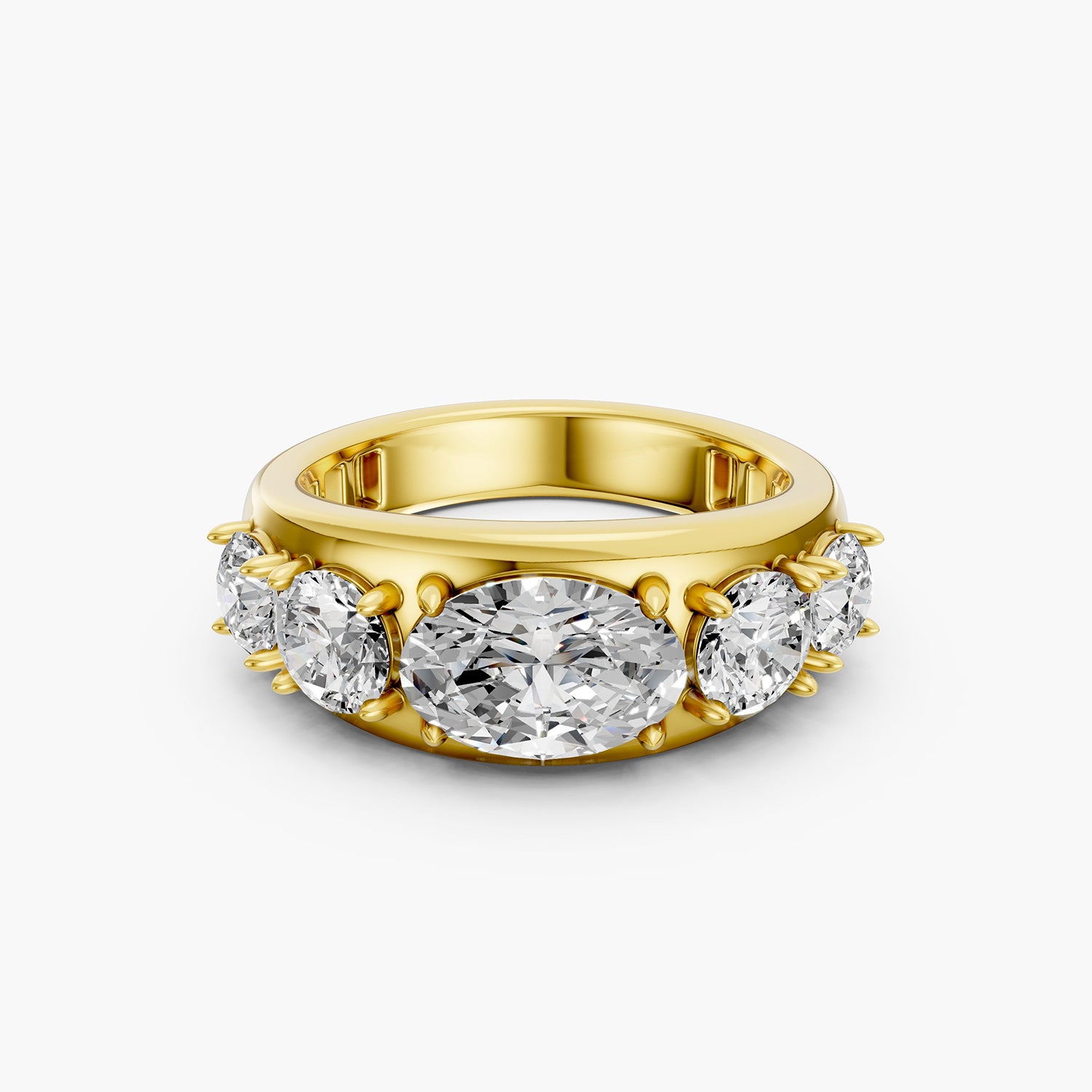 OVAL Cut Multi-Stone Lab-Grown Diamond Ring