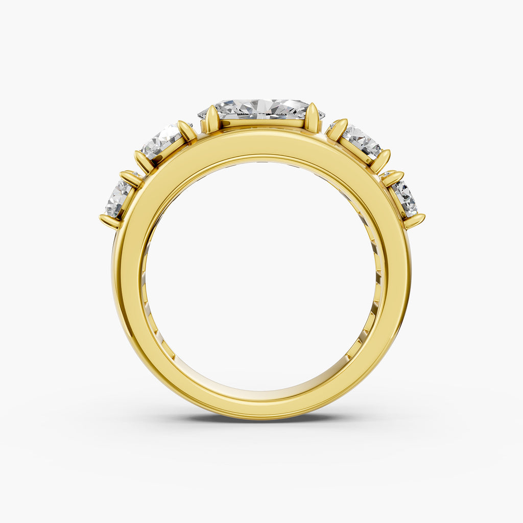 OVAL Cut Multi-Stone Lab-Grown Diamond Ring
