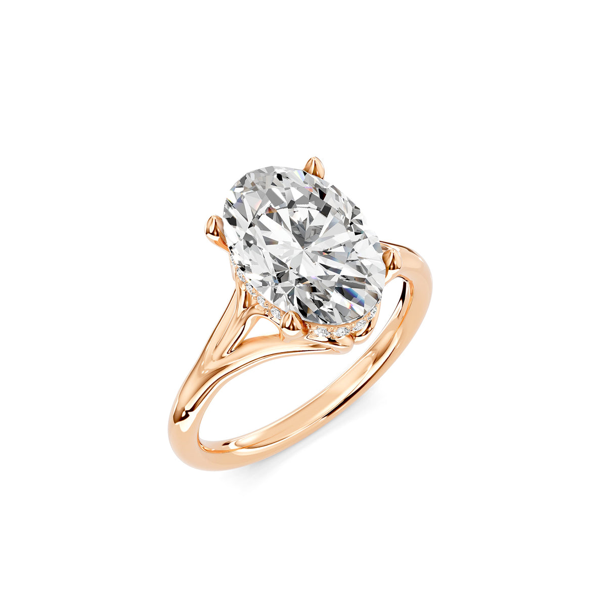 Oval Cut Lab-Grown Diamond Engagement Ring