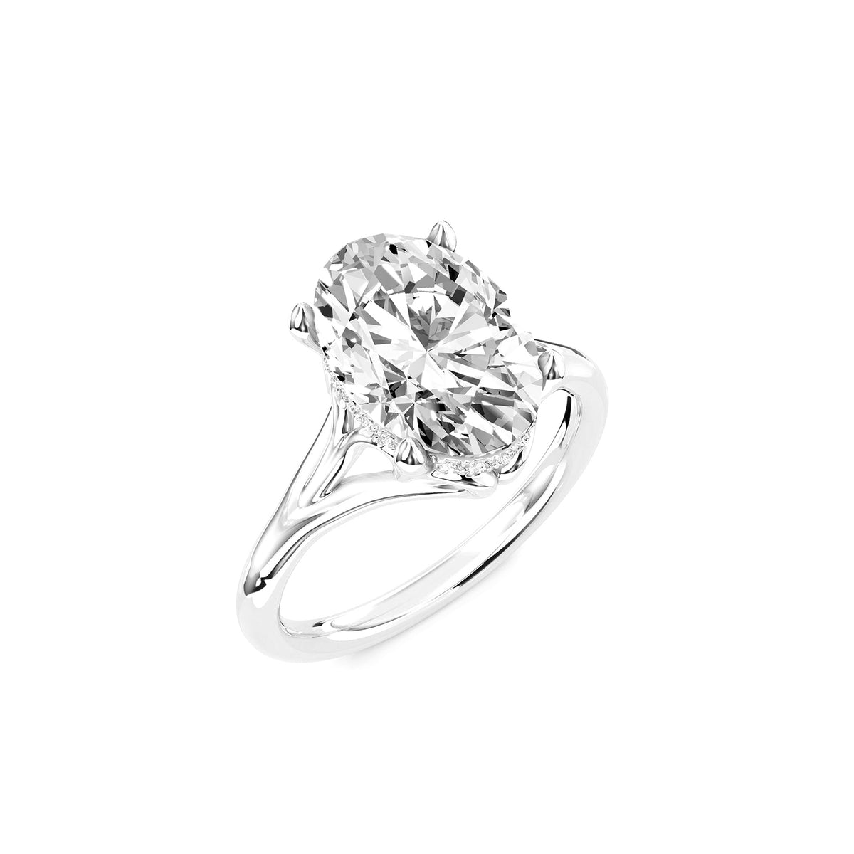 Oval Cut Lab-Grown Diamond Engagement Ring