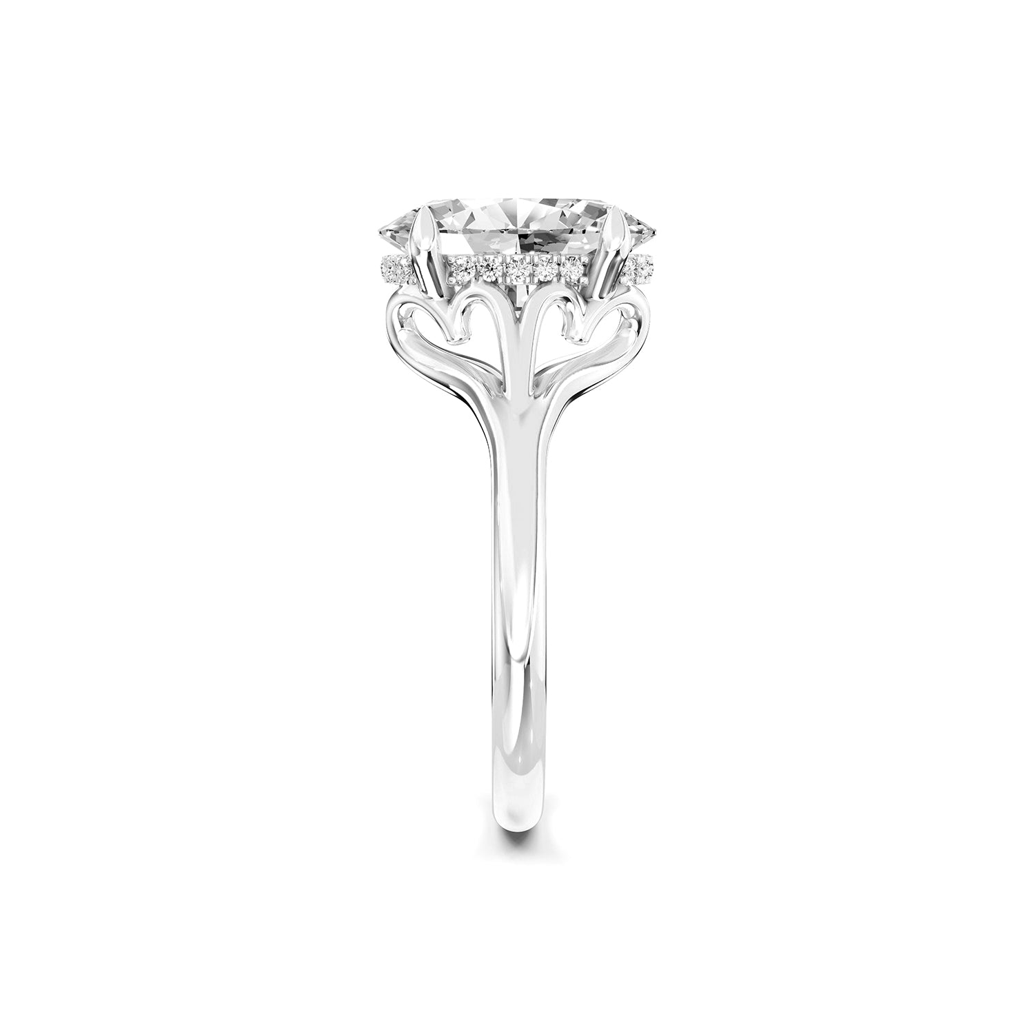 Oval Cut Lab-Grown Diamond Engagement Ring