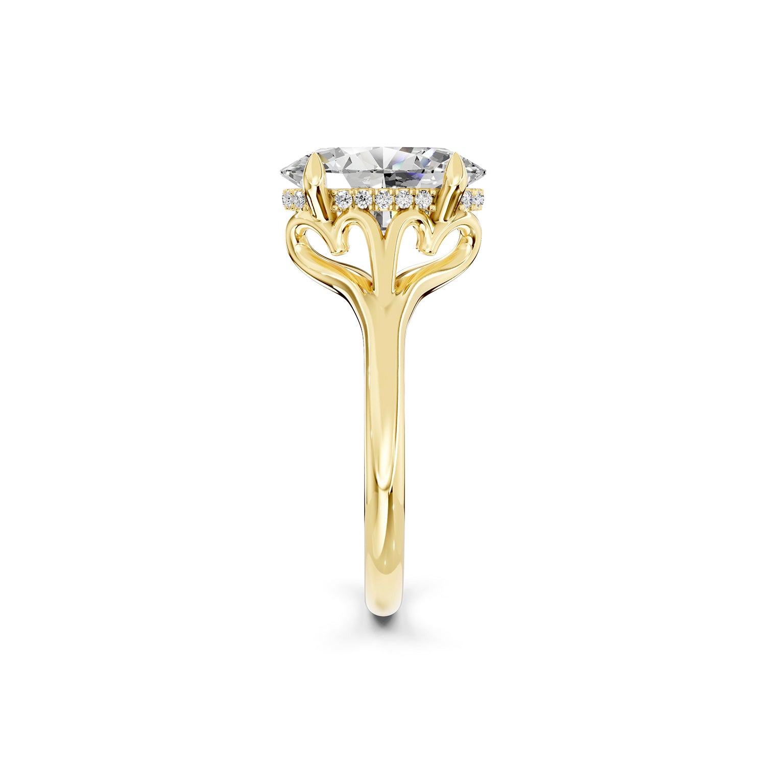 Oval Cut Lab-Grown Diamond Engagement Ring
