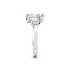 Round Cut Three-Stone Lab-Grown Diamond Ring