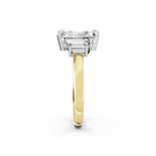 Round Cut Three-Stone Lab-Grown Diamond Ring