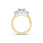 Round Cut Three-Stone Lab-Grown Diamond Ring