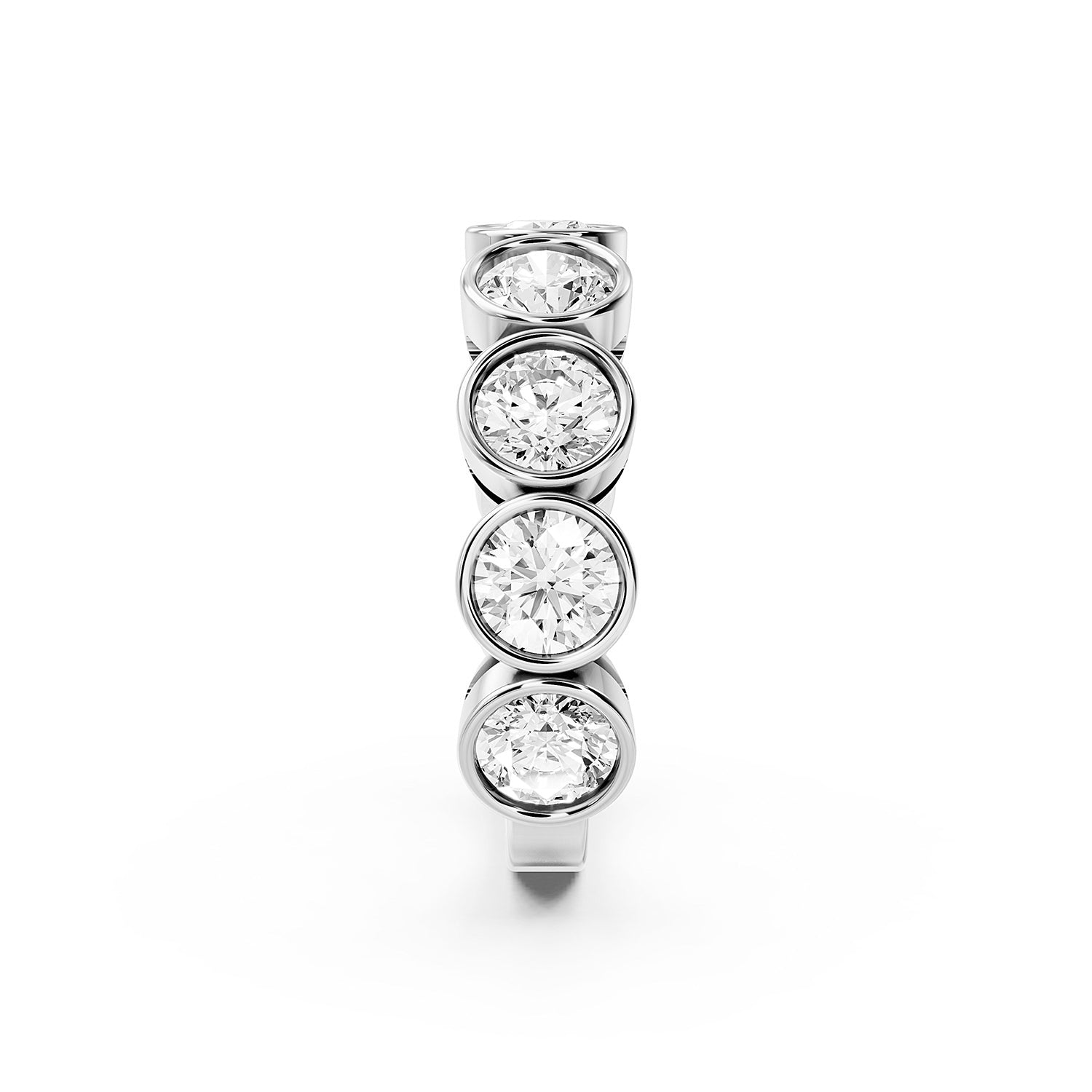 Round & Emerald Cut Lab-Grown Diamond Eternity Ring