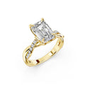Emerald Cut Lab-Grown Diamond Engagement Ring