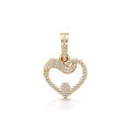 14KT Gold Diamond Heart Pendant