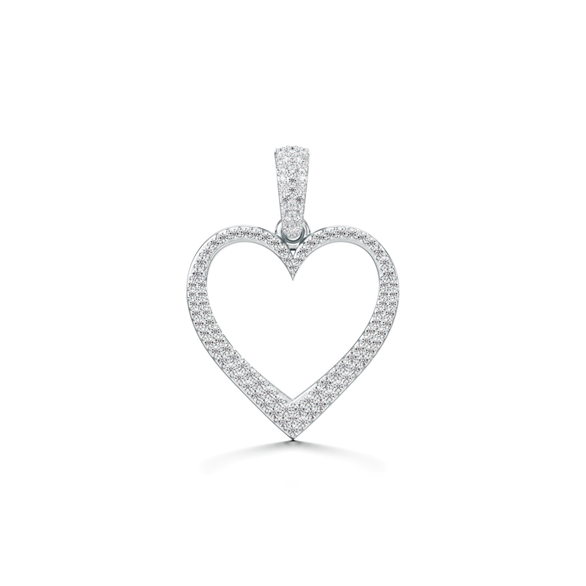 14KT Gold Diamond Heart Pendant