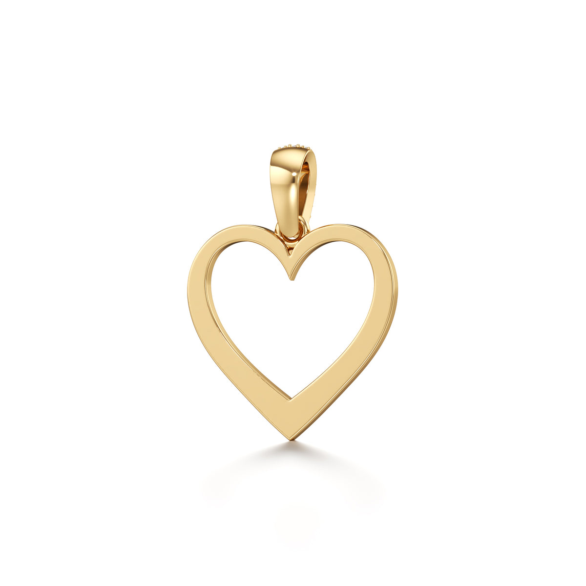 14KT Gold Diamond Heart Pendant