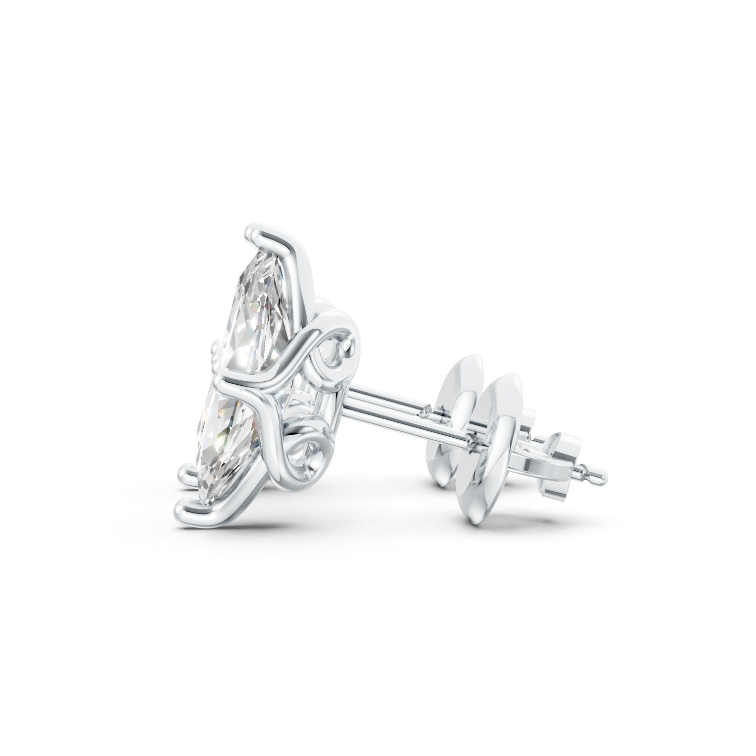 Marquise Cut Lab-Grown Diamond Stud Earrings