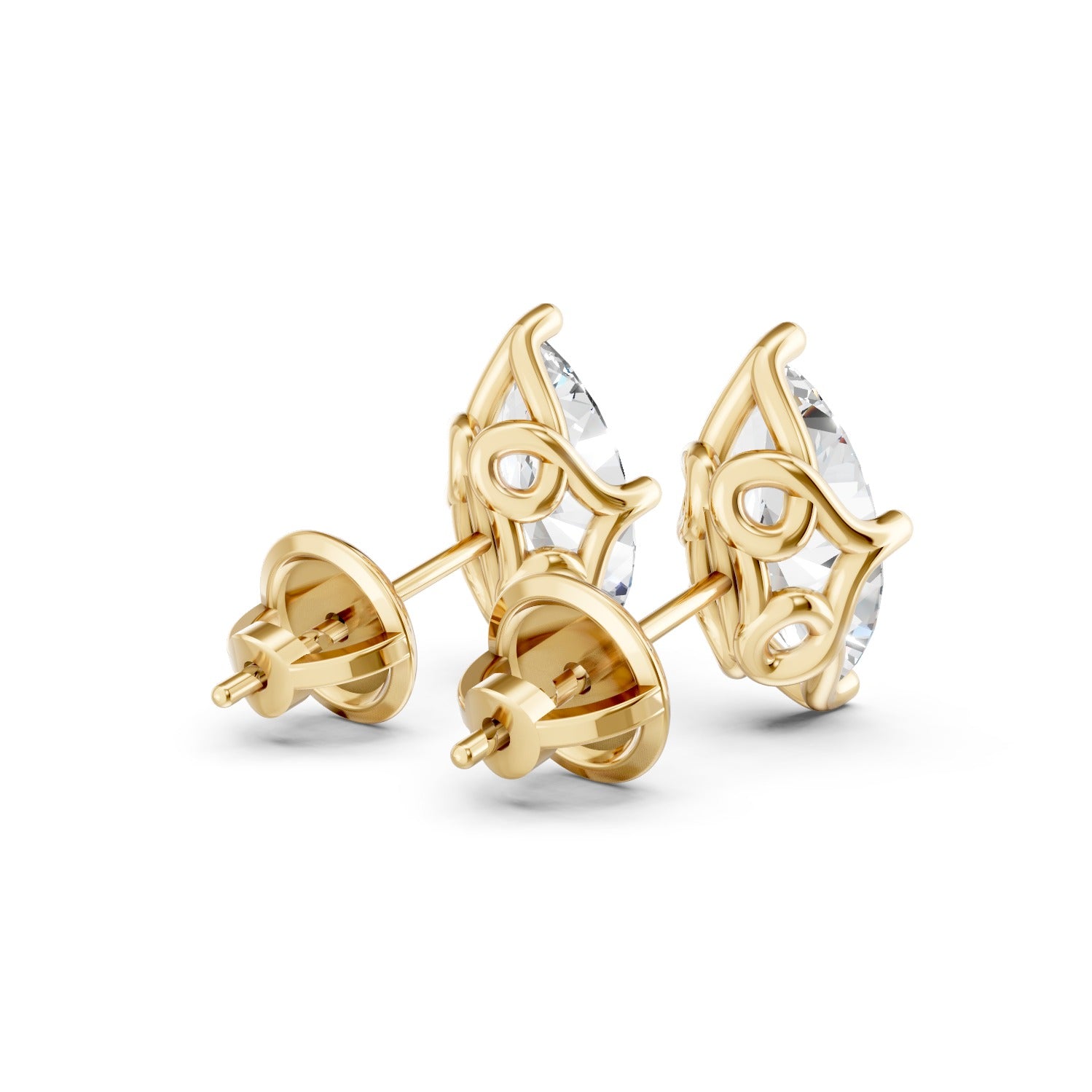 Marquise Cut Lab-Grown Diamond Stud Earrings