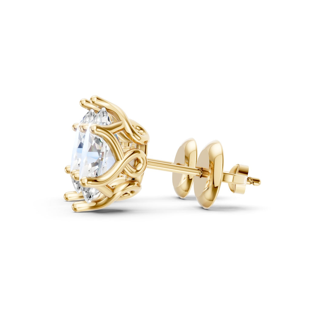 Oval Cut Lab-Grown Diamond Stud Earrings