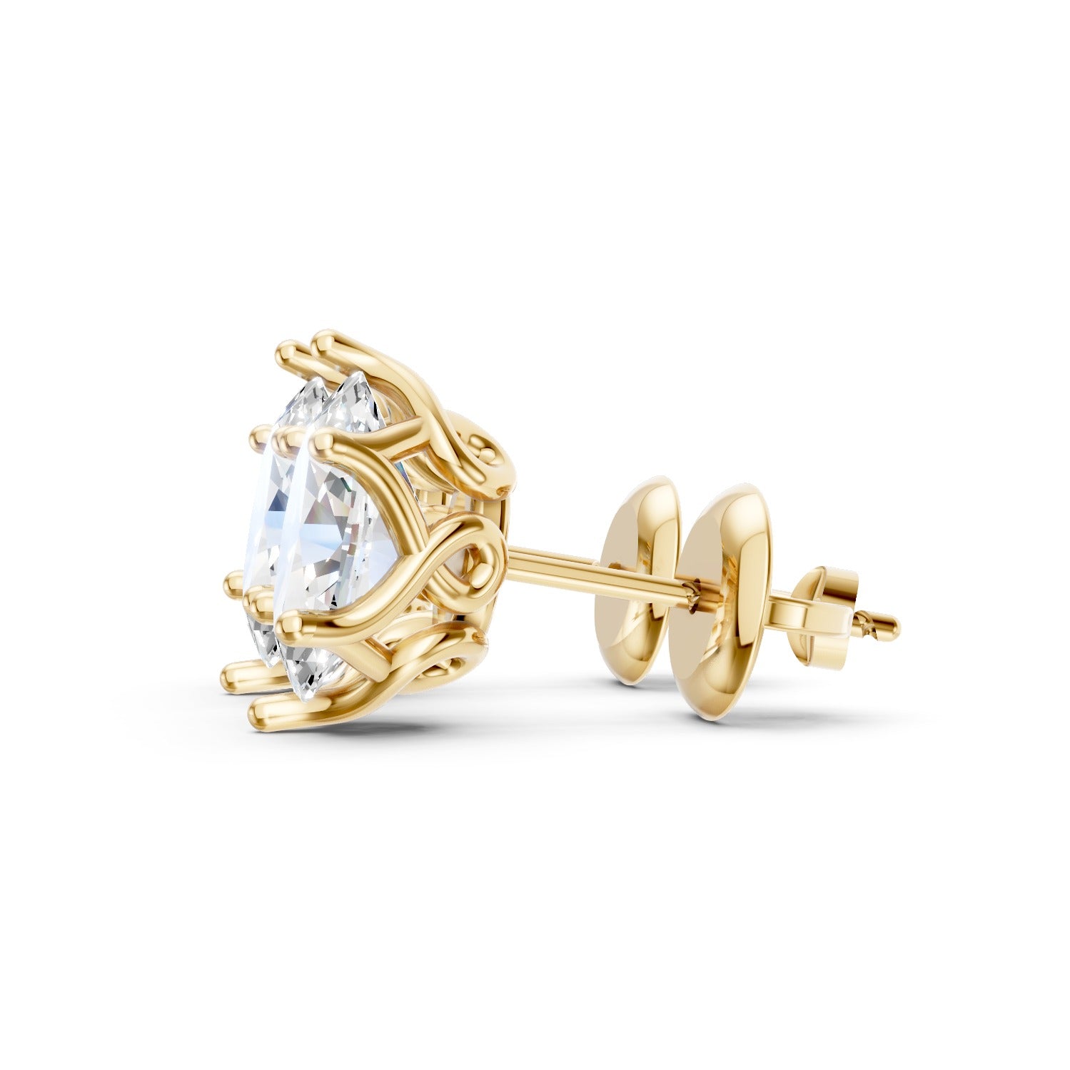 Oval Cut Lab-Grown Diamond Stud Earrings