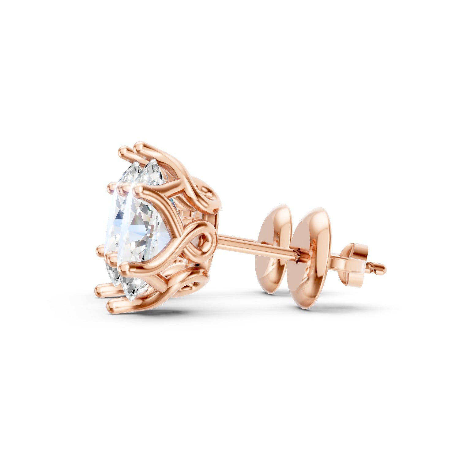 Oval Cut Lab-Grown Diamond Stud Earrings