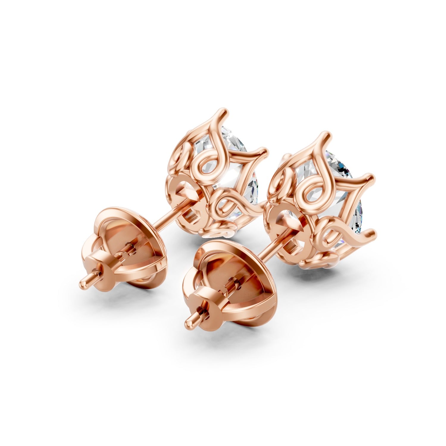 Oval Cut Lab-Grown Diamond Stud Earrings