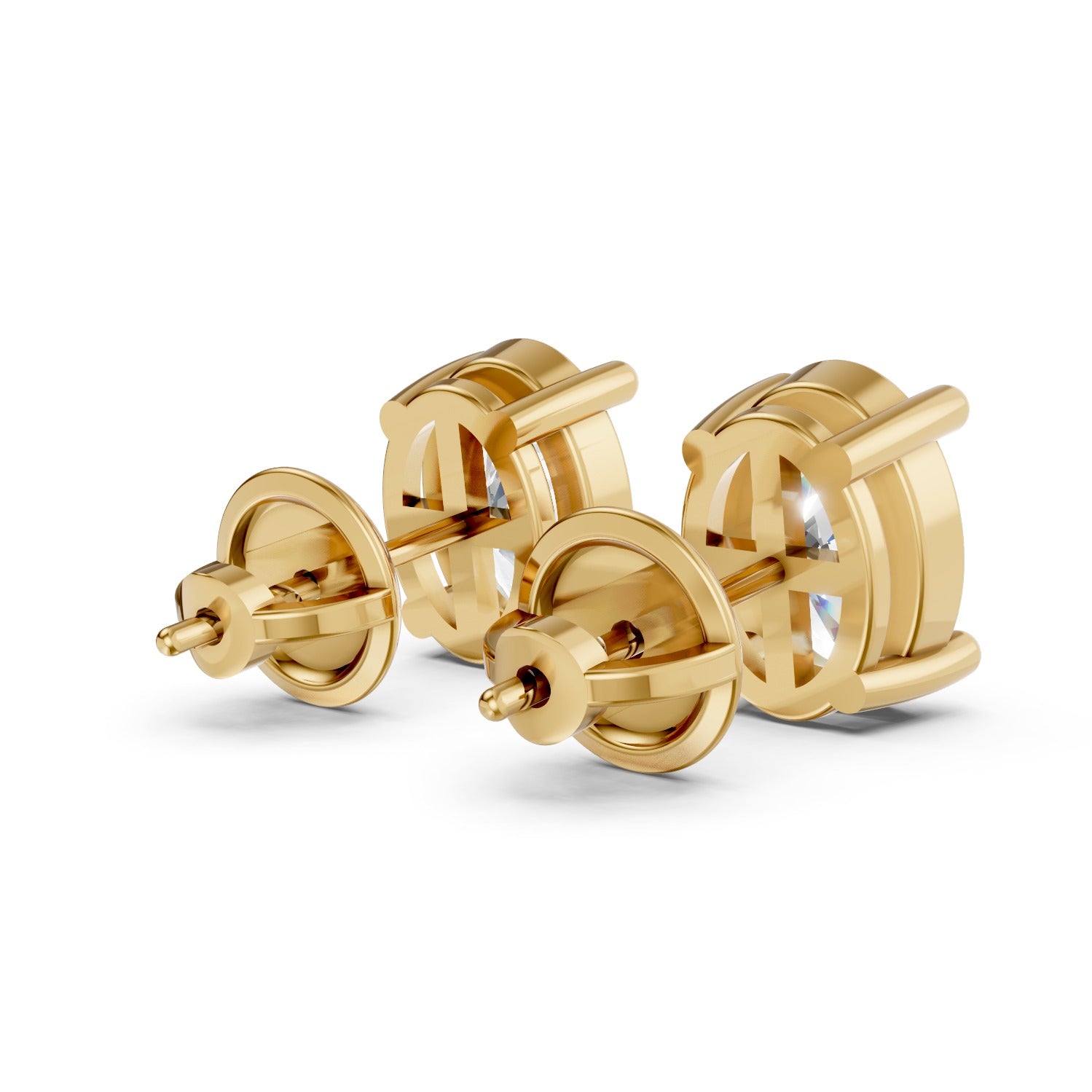 Oval Cut Lab-Grown Diamond Stud Earrings
