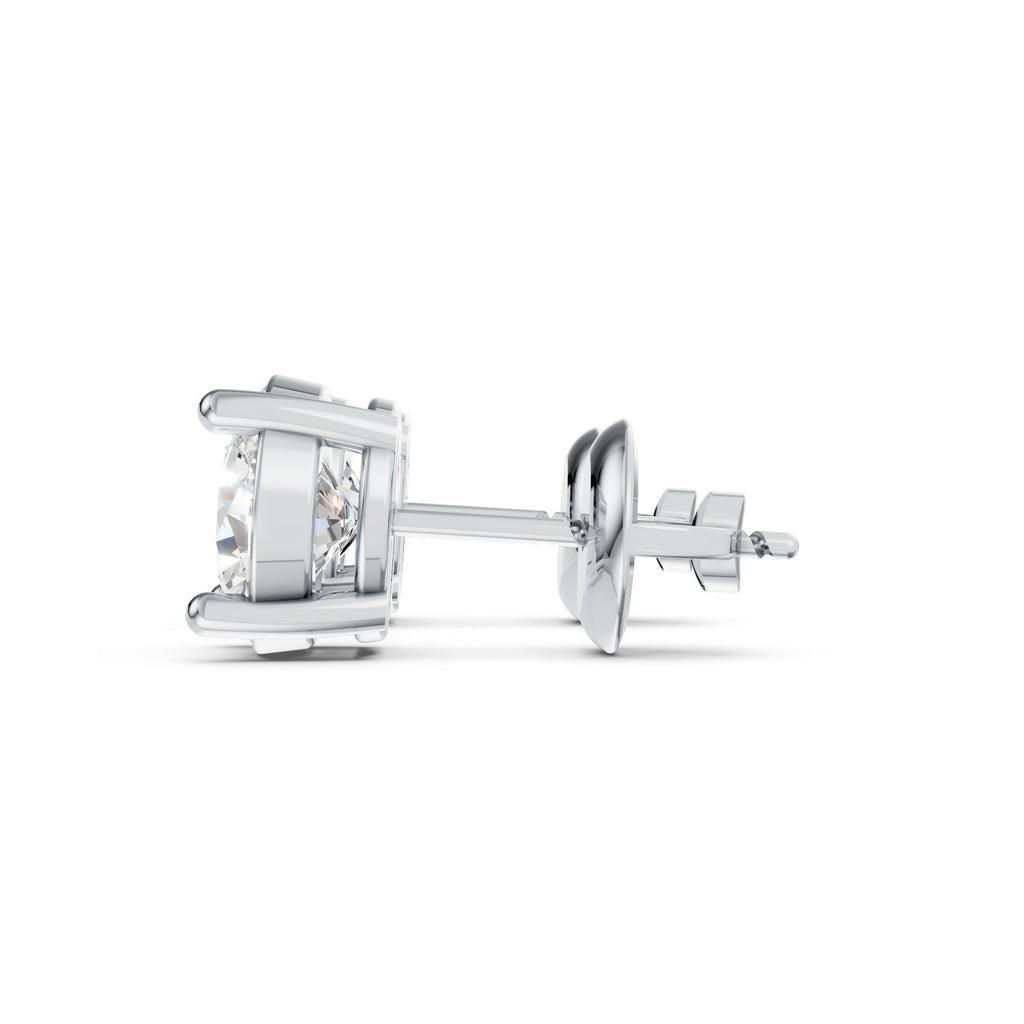 Round Cut Lab-Grown Diamond Stud Earrings