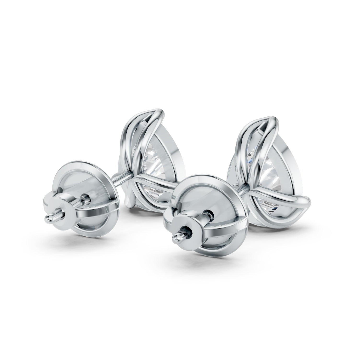 Pear Shape Lab-Grown Diamond Stud Earrings