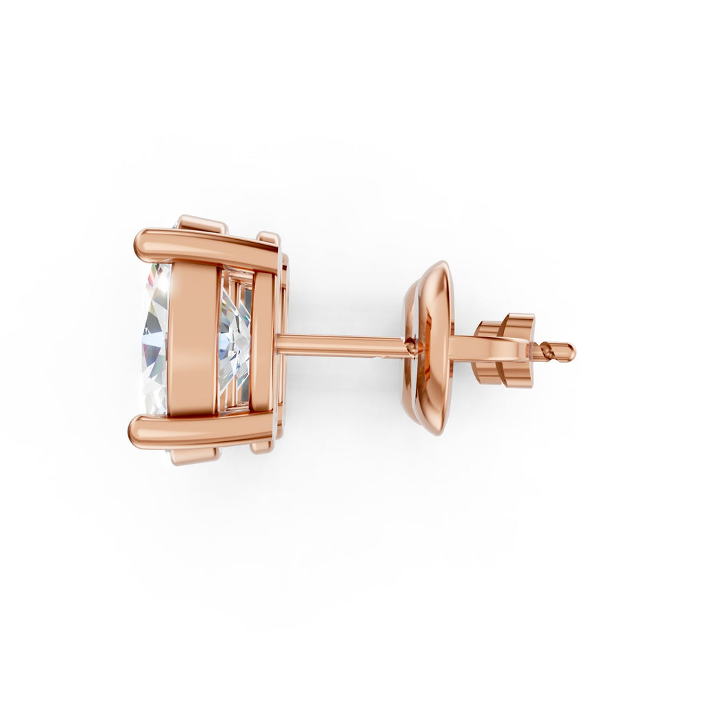 Oval Cut Lab-Grown Diamond Stud Earrings