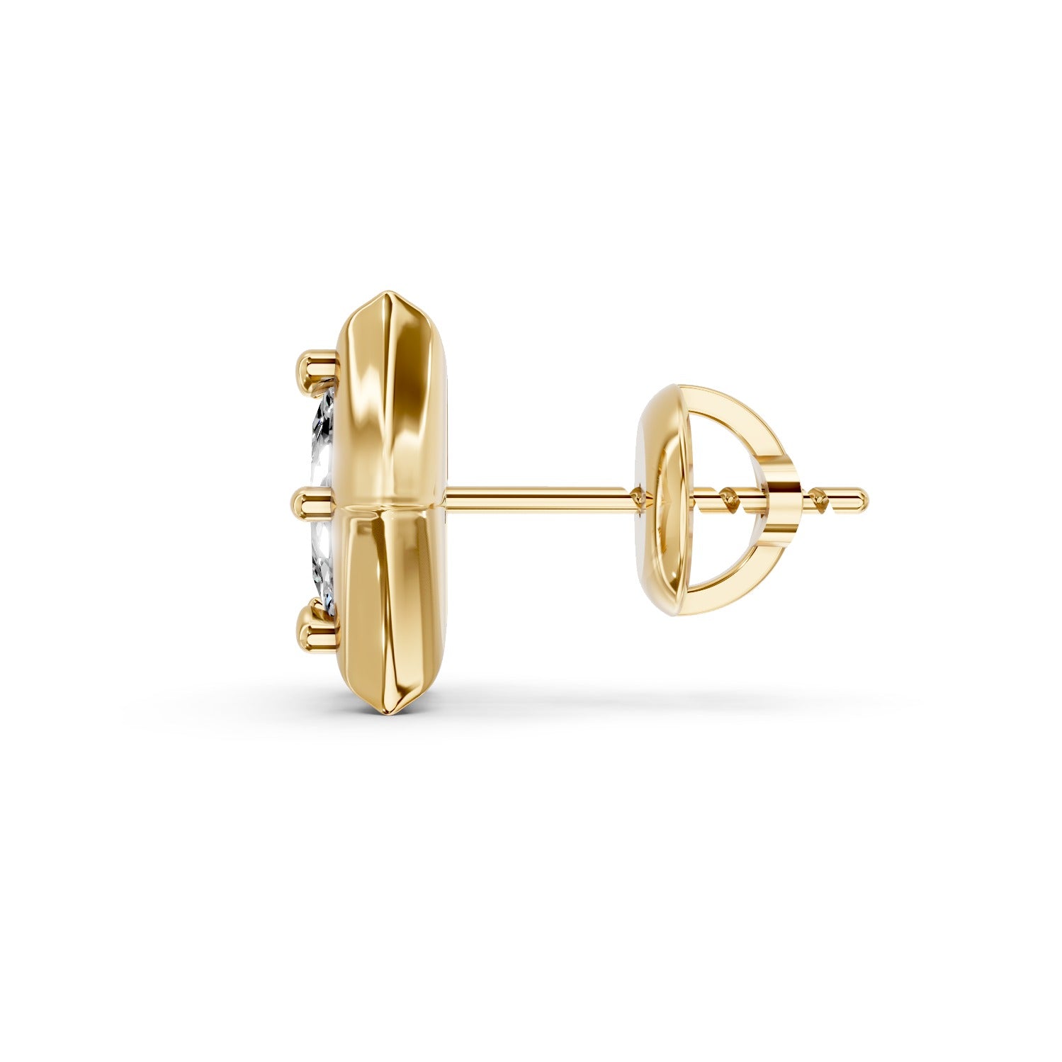 Princess Cut Lab-Grown Diamond Stud Earrings