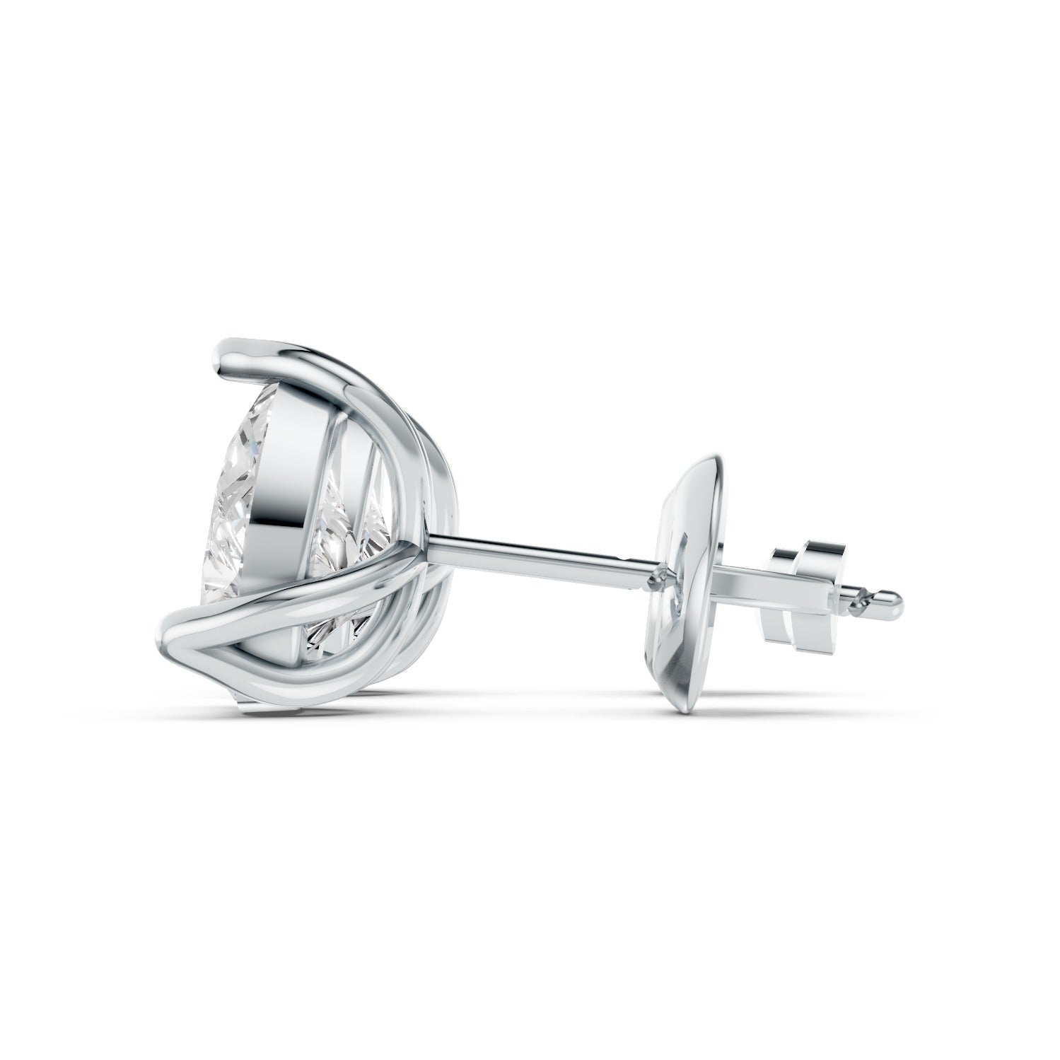 Pear Shape Lab-Grown Diamond Stud Earrings