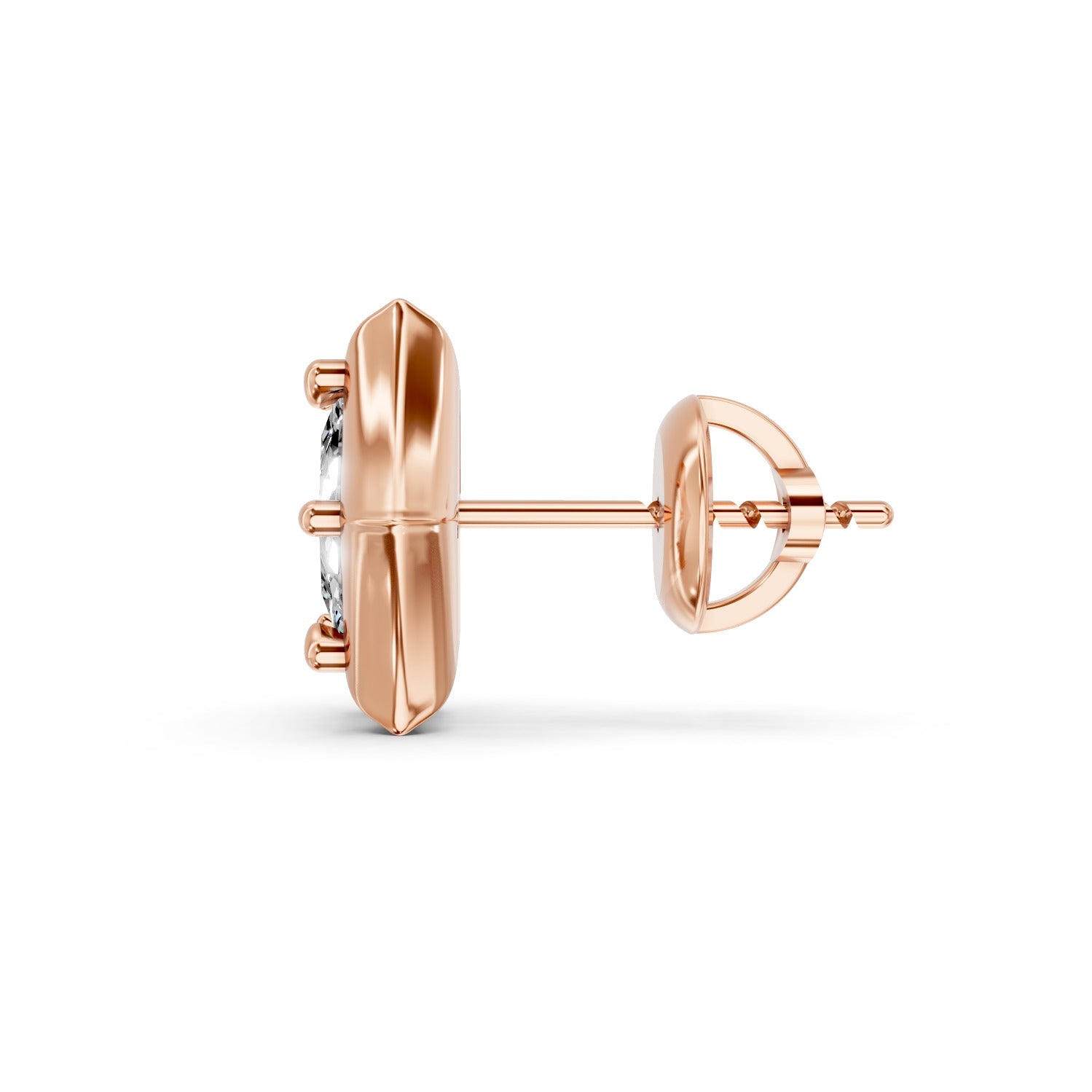 Princess Cut Lab-Grown Diamond Stud Earrings