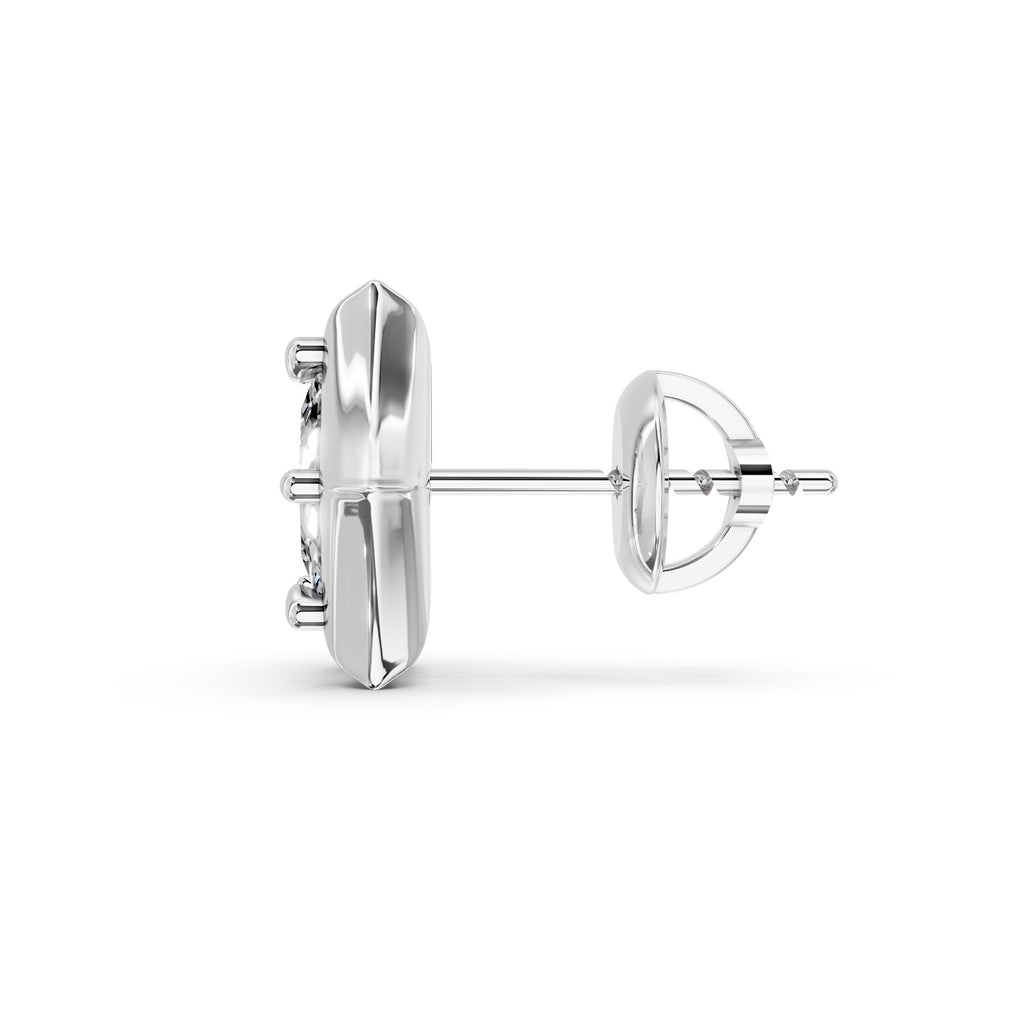 Princess Cut Lab-Grown Diamond Stud Earrings