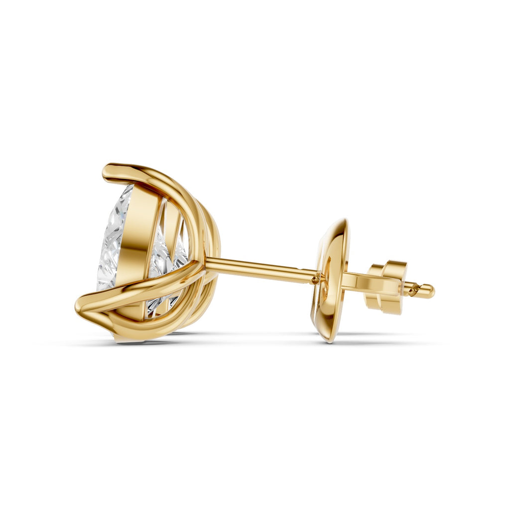 Pear Shape Lab-Grown Diamond Stud Earrings