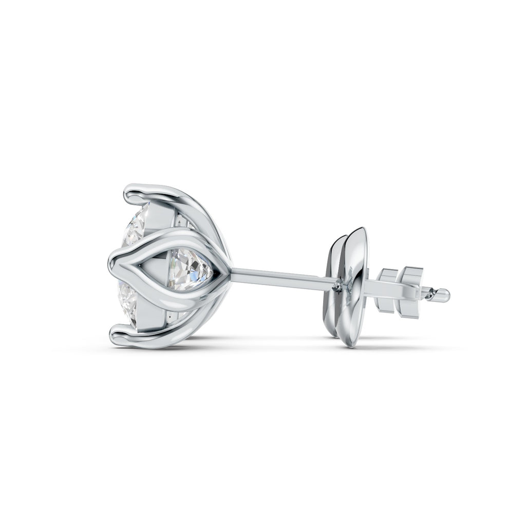 Round Cut Lab-Grown Diamond Stud Earrings
