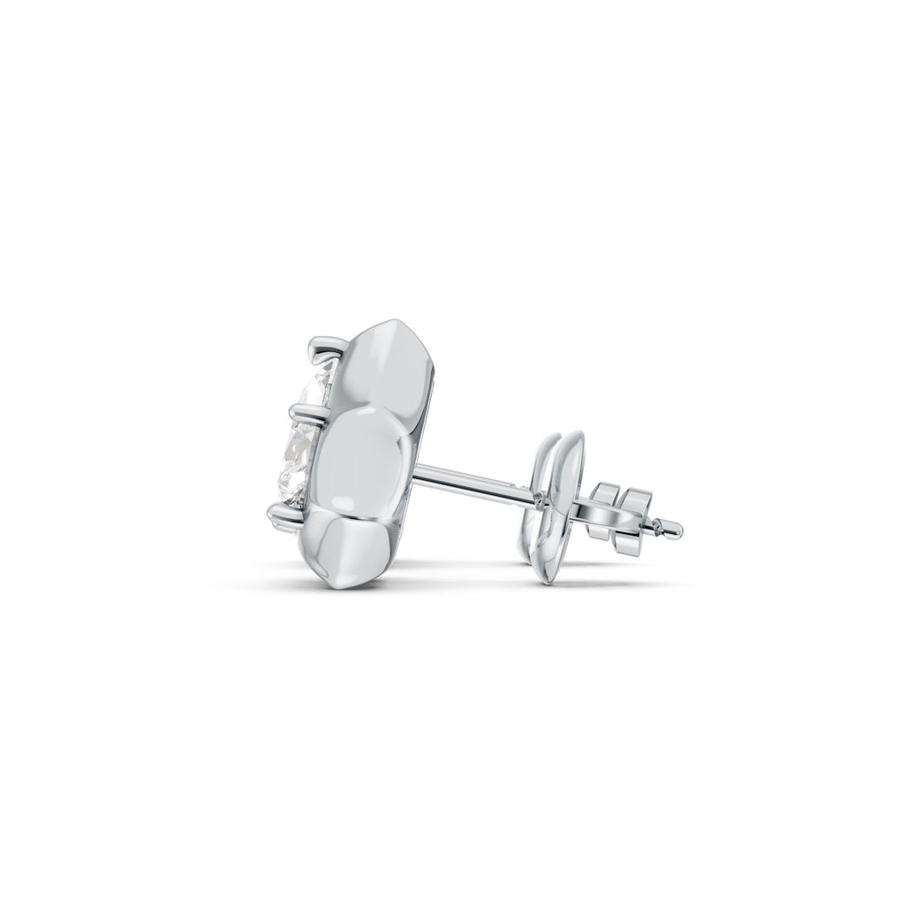Heart Cut Lab-Grown Diamond Stud Earrings