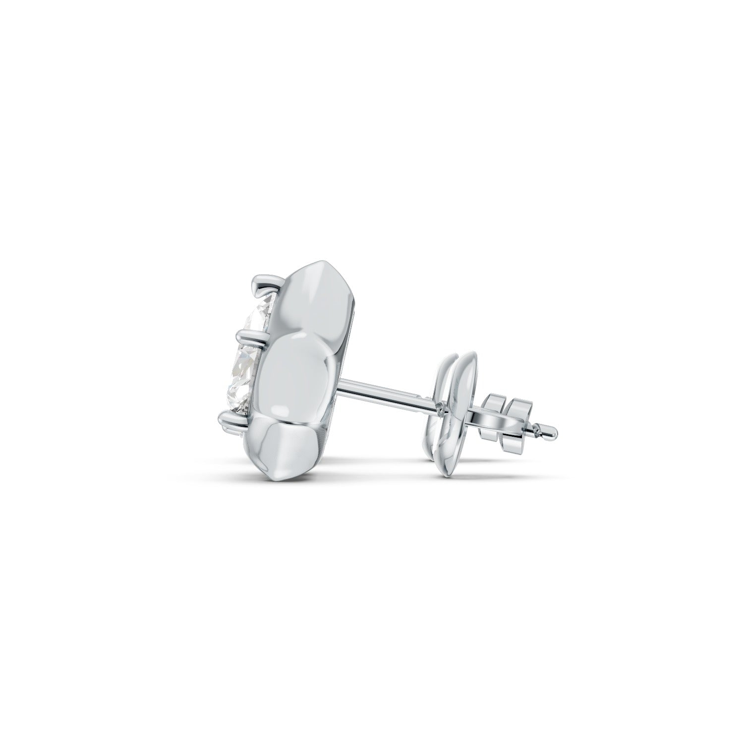 Heart Cut Lab-Grown Diamond Stud Earrings