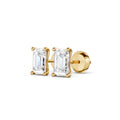 Emerald-Cut Lab-Grown Diamond Stud Earrings