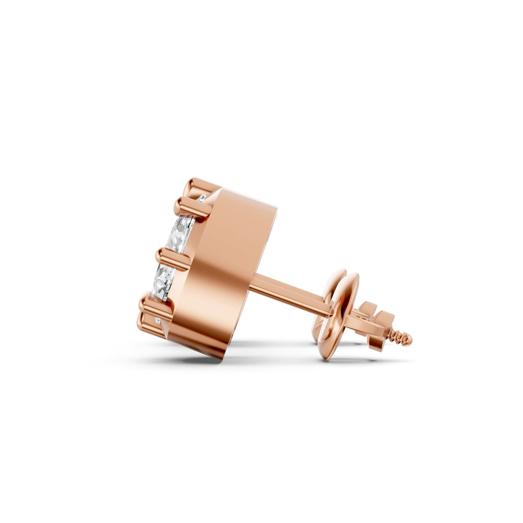 Cushion-Cut Lab-Grown Diamond Stud Earrings
