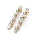 Lab-Grown Diamond Pear & Oval Drop Earrings