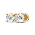 Lab-Grown Diamond Round Solitaire Stud Earrings