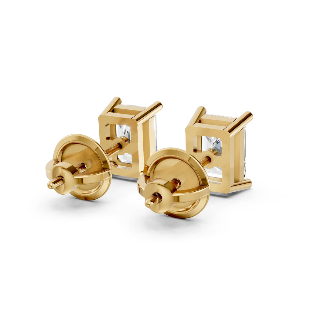 Lab-Grown Diamond Emerald-Cut Stud Earrings