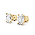 Oval Cut Lab-Grown Diamond Stud Earrings