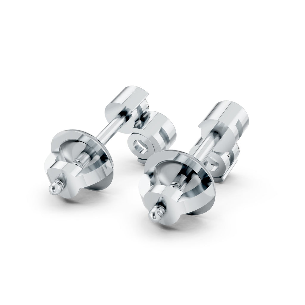 Lab-Grown Diamond Double-Circle Stud Earrings
