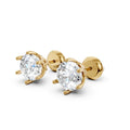 Round Cut Lab-Grown Diamond Stud Earrings